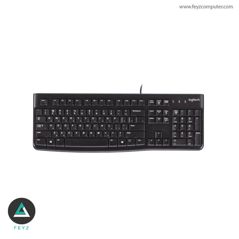 کیبورد Logitech K120 FARSI USB BLACK