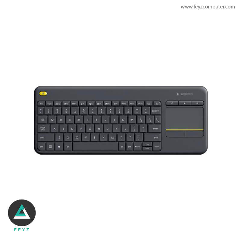 کیبورد Logitech TOUCHPAD K400 PLUS RF DARK GREY