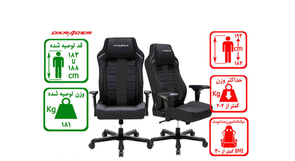 صندلی اداری مدل DXRacer OH/IA133/NC