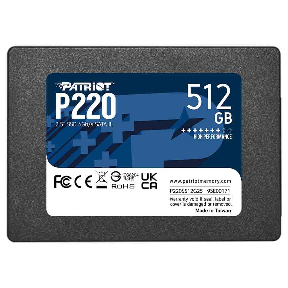 اس اس دی پاتریوت Patriot P220 SATA III 2.5inch 512GB