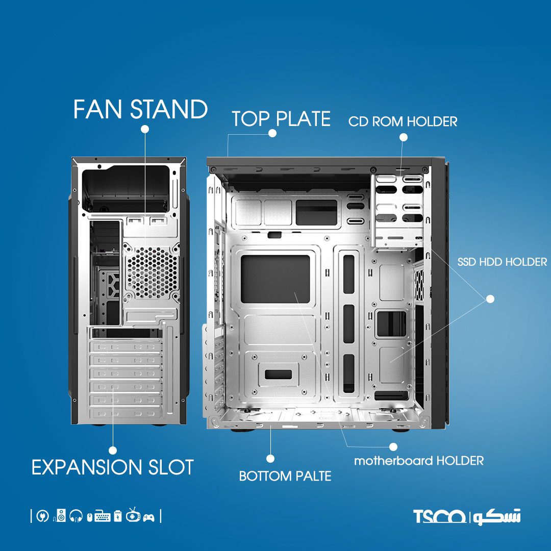 کیس تسکو مدل TC 4474 2 45 - کیس تسکو مدل TC 4474