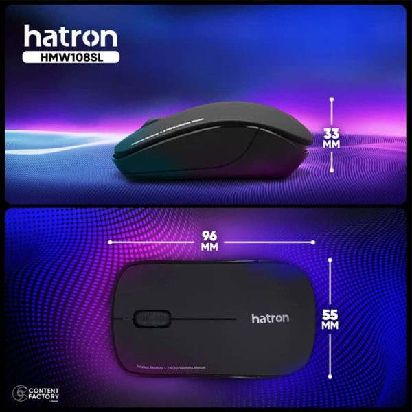 موس بی سیم هترون مدل HMW108SL - تصویر 4