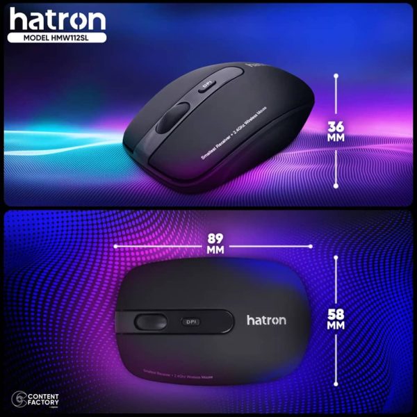 موس بی سیم هترون مدل HMW112SL - تصویر 7