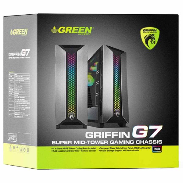 کیس کامپیوتر گرین مدل GRIFFIN G7
