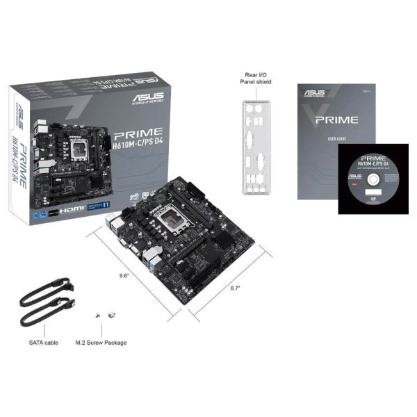 مادربرد ASUS مدل PRIME H610M-C/PS D4 - تصویر 8