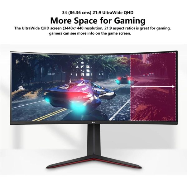 مانیتور LG مدل Curved UltraGear 34GP63A-B سایز 34 اینچ - تصویر 9