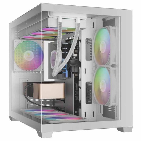کیس GAMDIAS مدل AURA GC10M WH ARGB