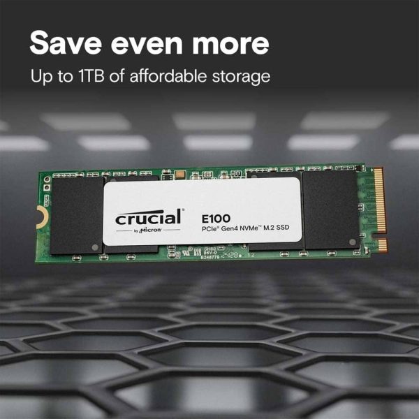 اس اس دی Crucial مدل E100 M.2 NVMe PCIe Gen4 ظرفیت 1 ترابایت - تصویر 3