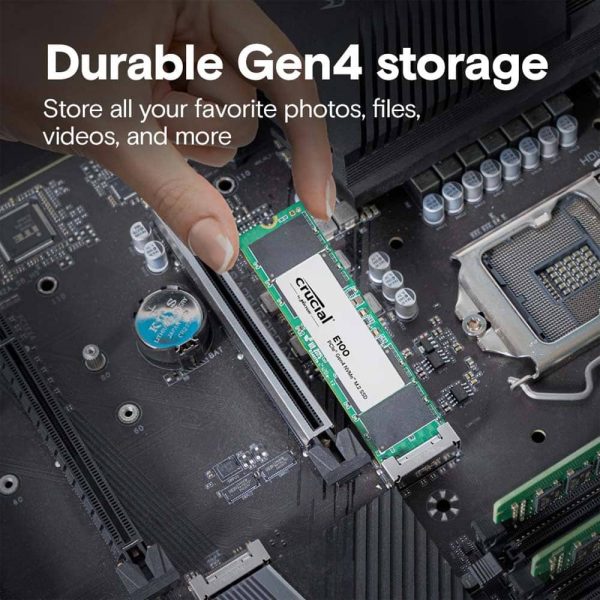 اس اس دی Crucial مدل E100 M.2 NVMe PCIe Gen4 ظرفیت 1 ترابایت - تصویر 4