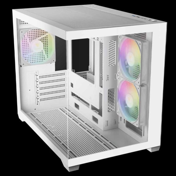 کیس GAMDIAS مدل AURA GC10M WH ARGB - تصویر 5