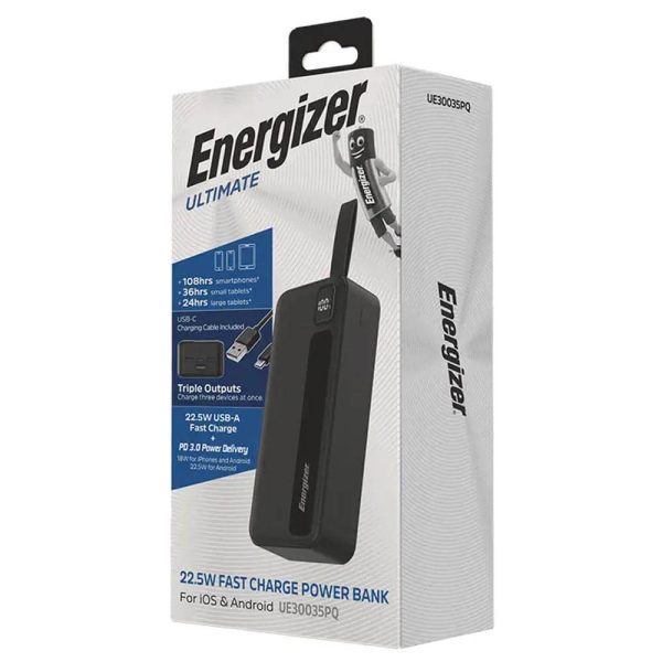 پاوربانک Energizer مدل UE30035PQ ظرفیت 30000 میلی آمپر - تصویر 6
