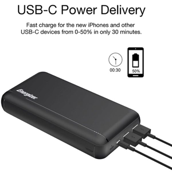 پاوربانک Energizer مدل UE30057PQ ظرفیت 30000 میلی آمپر - تصویر 9