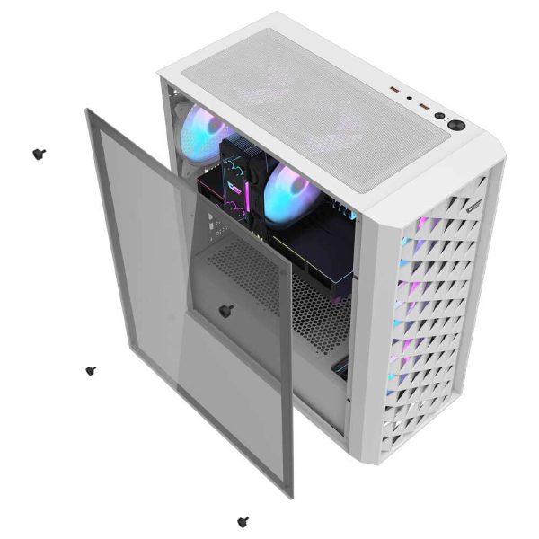 کیس کامپیوتر darkFlash مدل DK351 WH - تصویر 10