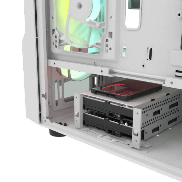 کیس کامپیوتر darkFlash مدل DK431 GLASS WH - تصویر 11