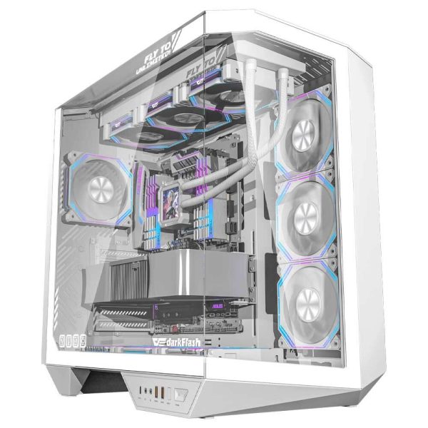 کیس کامپیوتر darkFlash مدل DY470 WH - تصویر 2