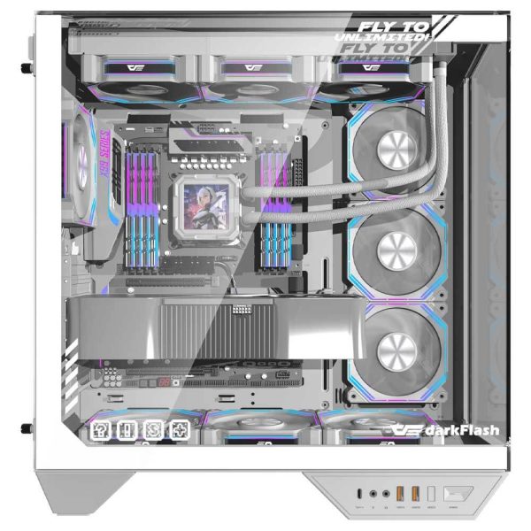 کیس کامپیوتر darkFlash مدل DY470 WH - تصویر 3