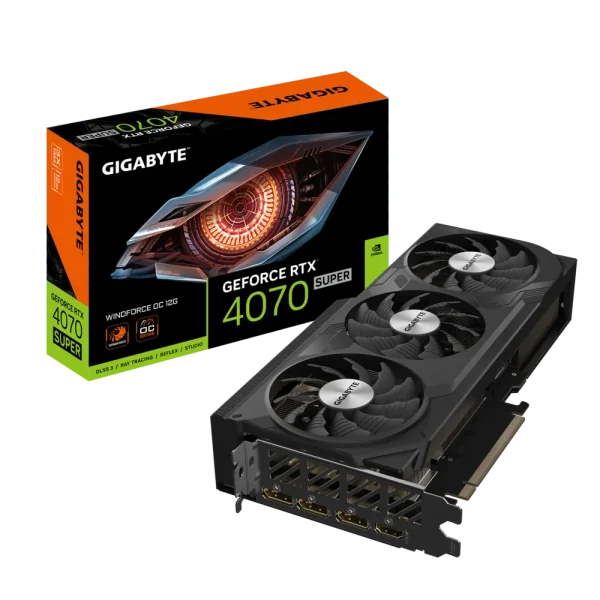کارت گرافیک GIGABYTE مدل GeForce RTX™ 4070 SUPER WINDFORCE OC 12G