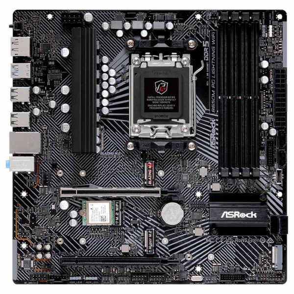 باندل مادربرد ASROCK مدل B650M PG Lightning WiFi + پردازنده AMD مدل Ryzen 5 8400F - تصویر 2