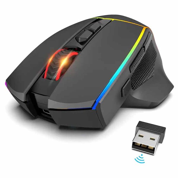 ماوس بی سیم گیمینگ REDRAGON مدل AXE M814 PRO RGB - تصویر 3