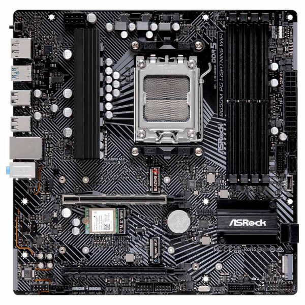 باندل مادربرد ASROCK مدل B650M PG Lightning WiFi + پردازنده AMD مدل Ryzen 5 8400F - تصویر 3