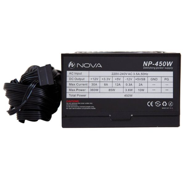 منبع تغذیه 450 وات نووا مدل NP-450 - تصویر 3