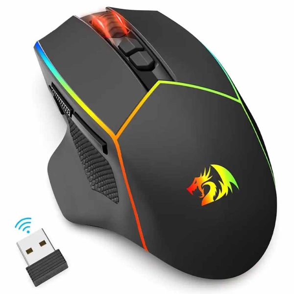 ماوس بی سیم گیمینگ REDRAGON مدل AXE M814 PRO RGB - تصویر 4