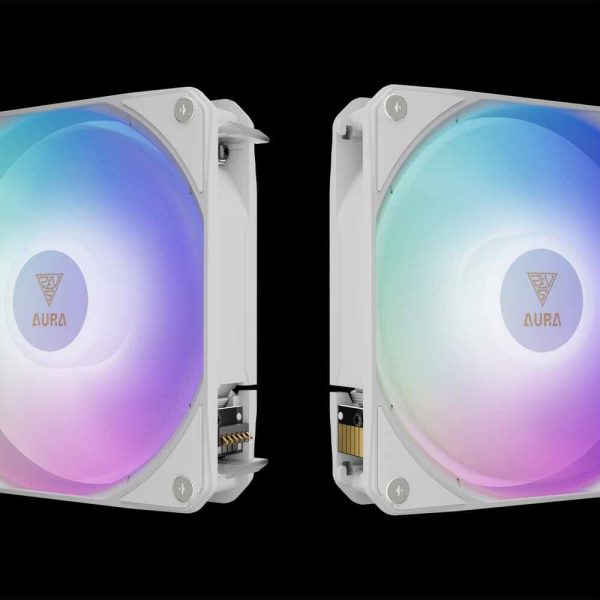 خنک کننده پردازنده GAMDIAS مدل AURA GL240 LCD WH - تصویر 11