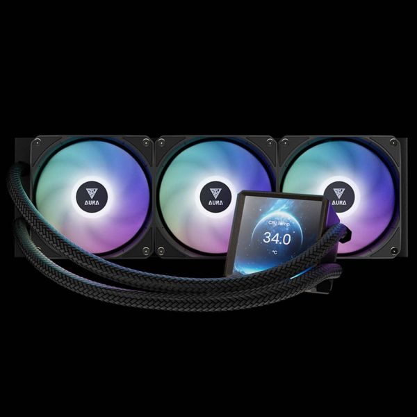 خنک کننده پردازنده GAMDIAS مدل AURA GL360 LCD - تصویر 2