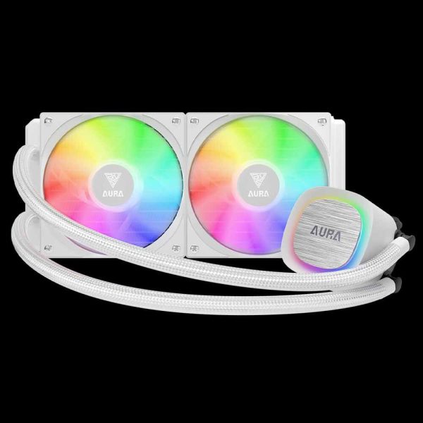 خنک کننده پردازنده GAMDIAS مدل AURA GL240 V2 WH - تصویر 2