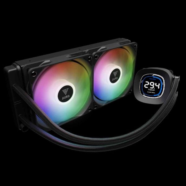 خنک کننده پردازنده GAMDIAS مدل AURA GL240 DIGITAL - تصویر 2