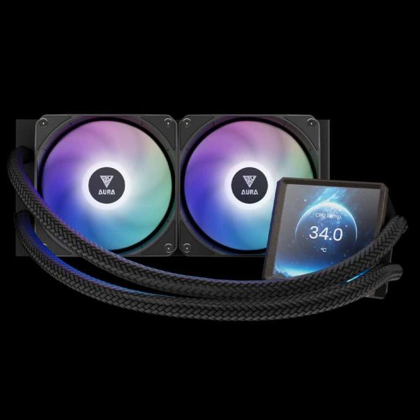خنک کننده پردازنده GAMDIAS مدل AURA GL240 LCD - تصویر 2