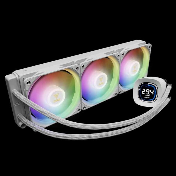 خنک کننده پردازنده GAMDIAS مدل AURA GL360 DIGITAL WH - تصویر 2