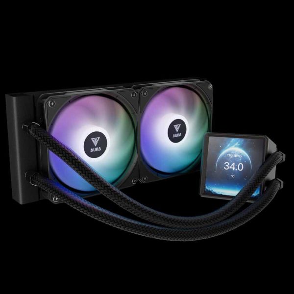 خنک کننده پردازنده GAMDIAS مدل AURA GL240 LCD - تصویر 3