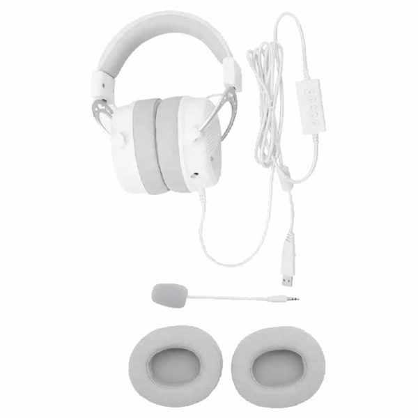 هدست گیمینگ Redragon مدل THORIDAL H730 WHITE - تصویر 4