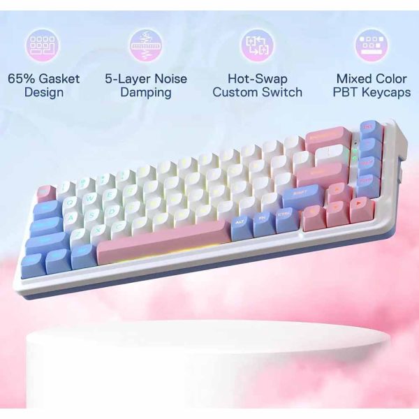 کیبورد بی سیم REDRAGON مدل NOVA K709 PRO WBP RGB - تصویر 5
