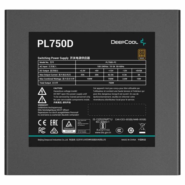 منبع تغذیه DeepCool مدل PL750D توان 750 وات Bronze - تصویر 7