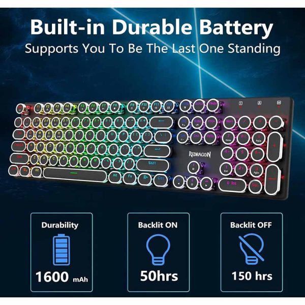 کیبورد بی سیم REDRAGON مدل Flare K710 Pro - تصویر 7