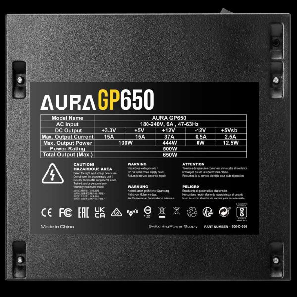 منبع تغذیه 650 وات GAMDIAS مدل AURA GP650 - تصویر 7
