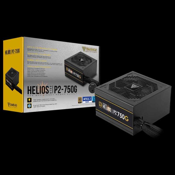منبع تغذیه 750 وات GAMDIAS مدل HELIOS P2-750G - تصویر 8