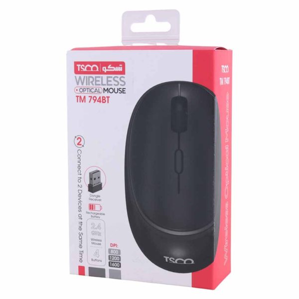 ماوس بی سیم تسکو مدل TM 794 BT - تصویر 8